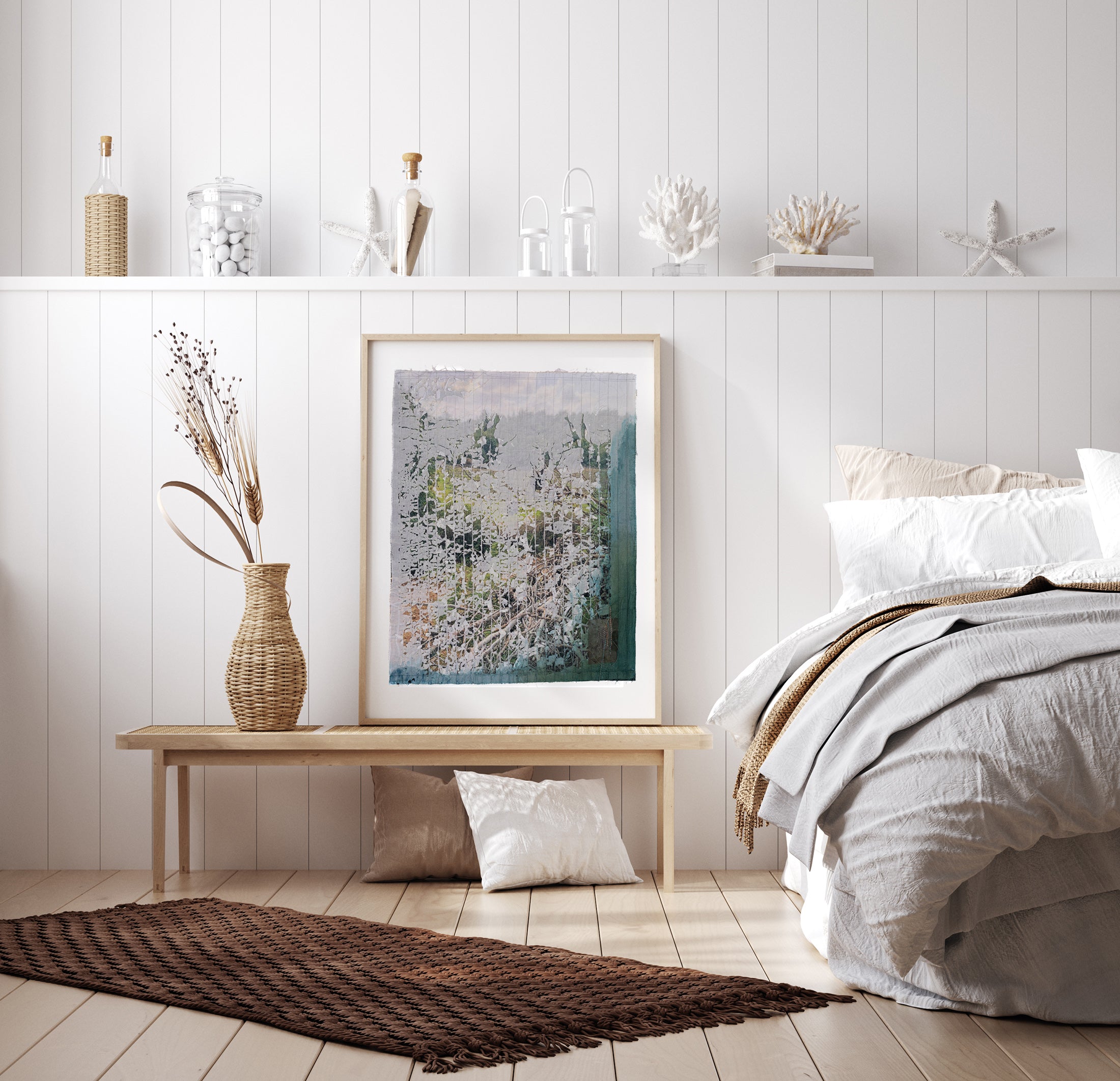 הגשם_יצירת טקסטיל בשכבות