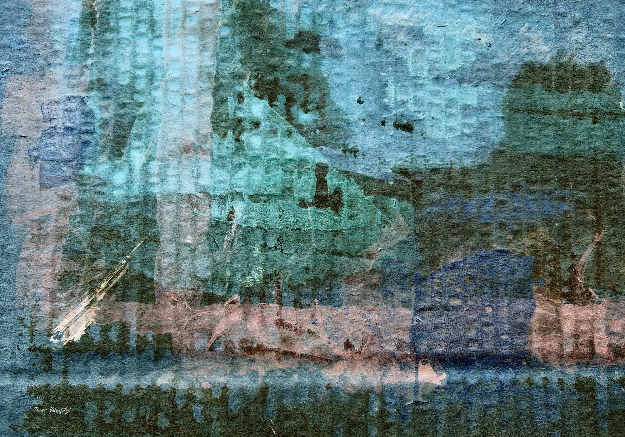 אדוות וצללים_יצירה מודפסת