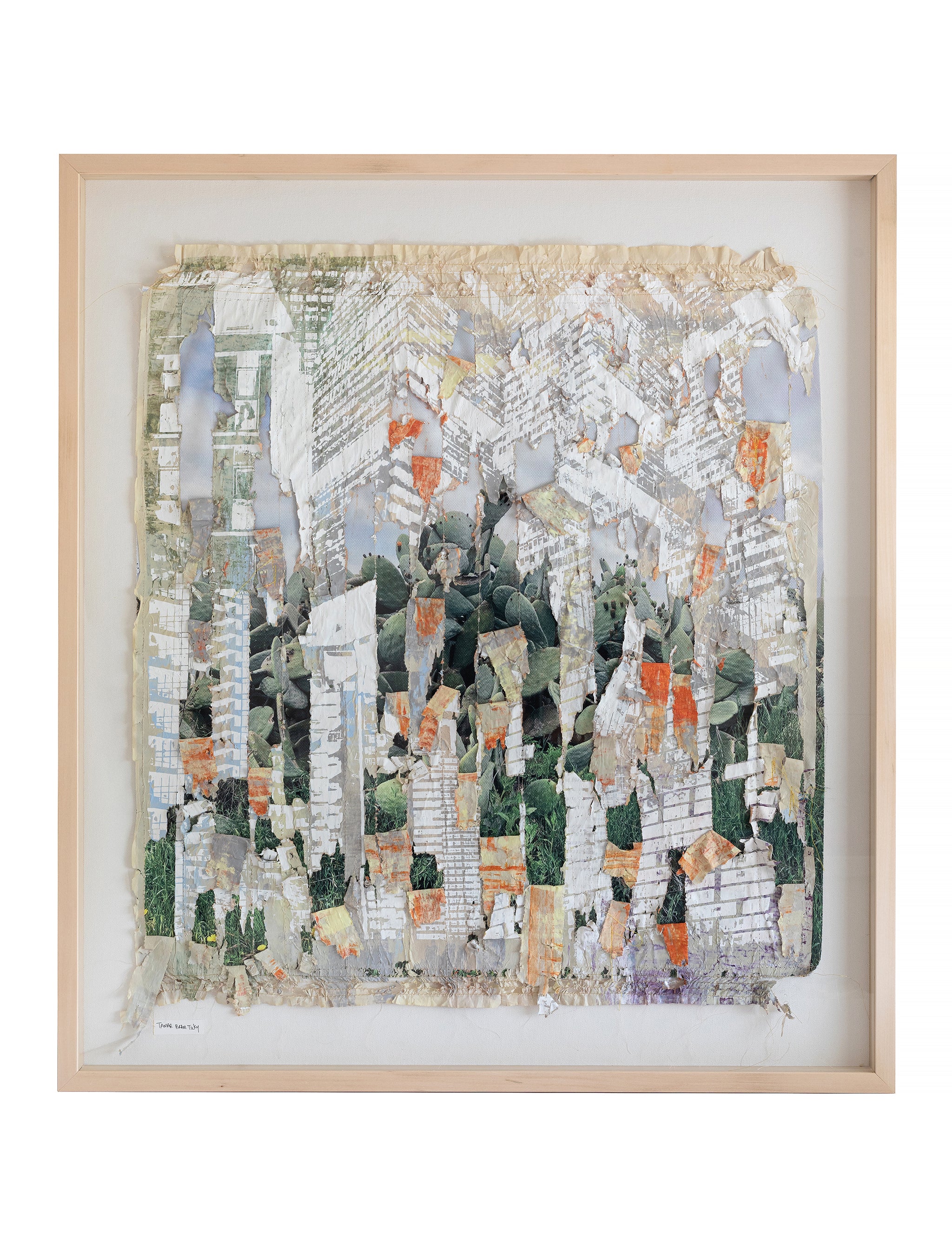 האורות הרחוקים_יצירת טקסטיל ונייר