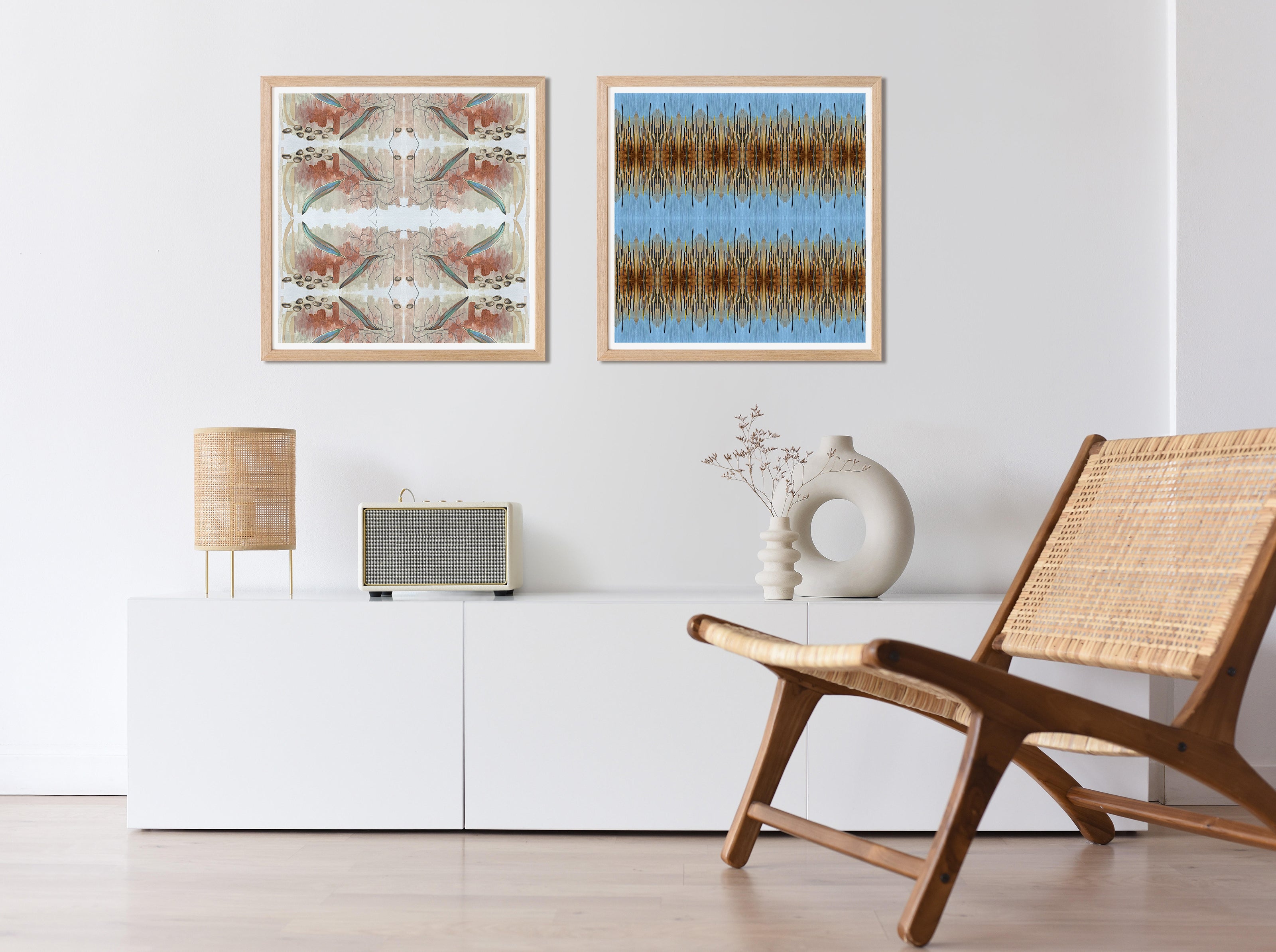 לצייר את העמק - סט הדפסים ממוסגר