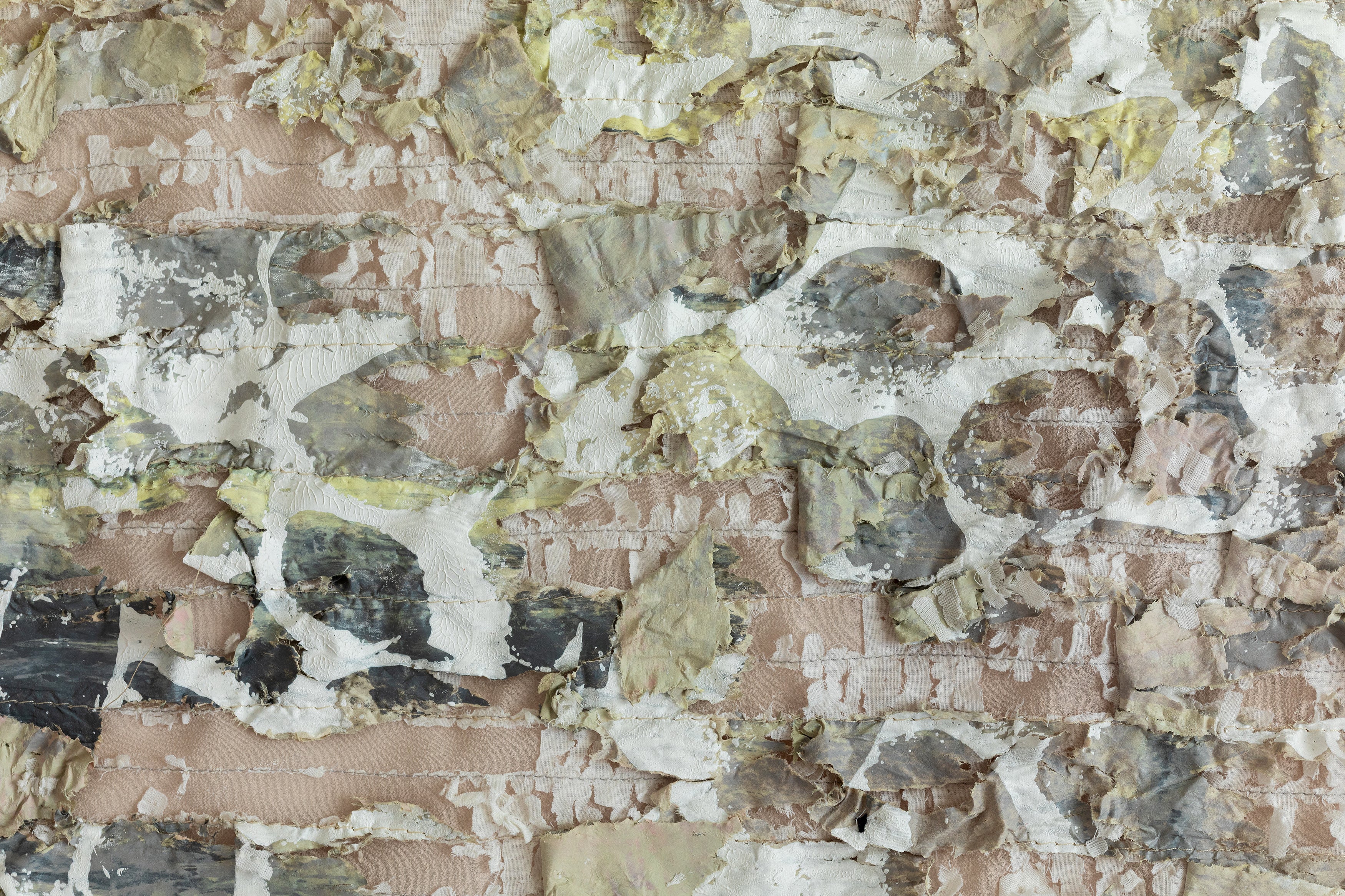 אבנים מהירח_יצירת טקסטיל ונייר