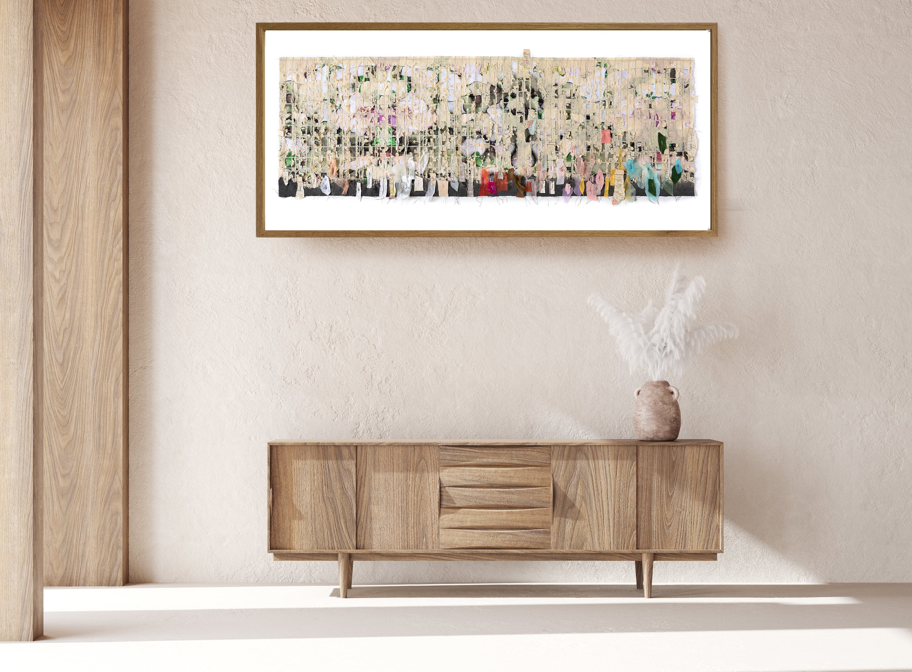 אור יום – יצירת אמנות מופשטת בטקסטיל