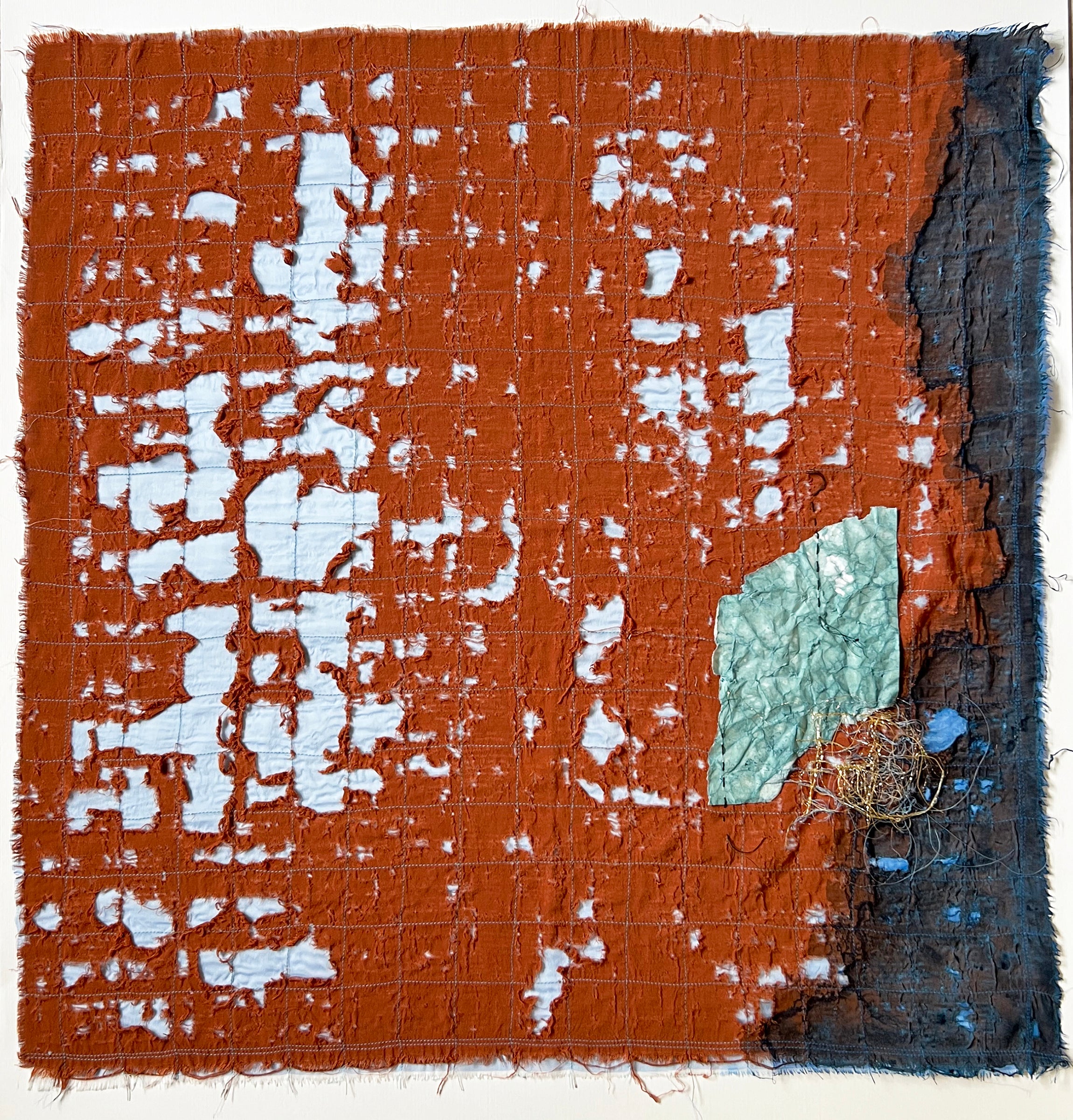 האדמה החמה_יצירת טקסטיל בשכבות