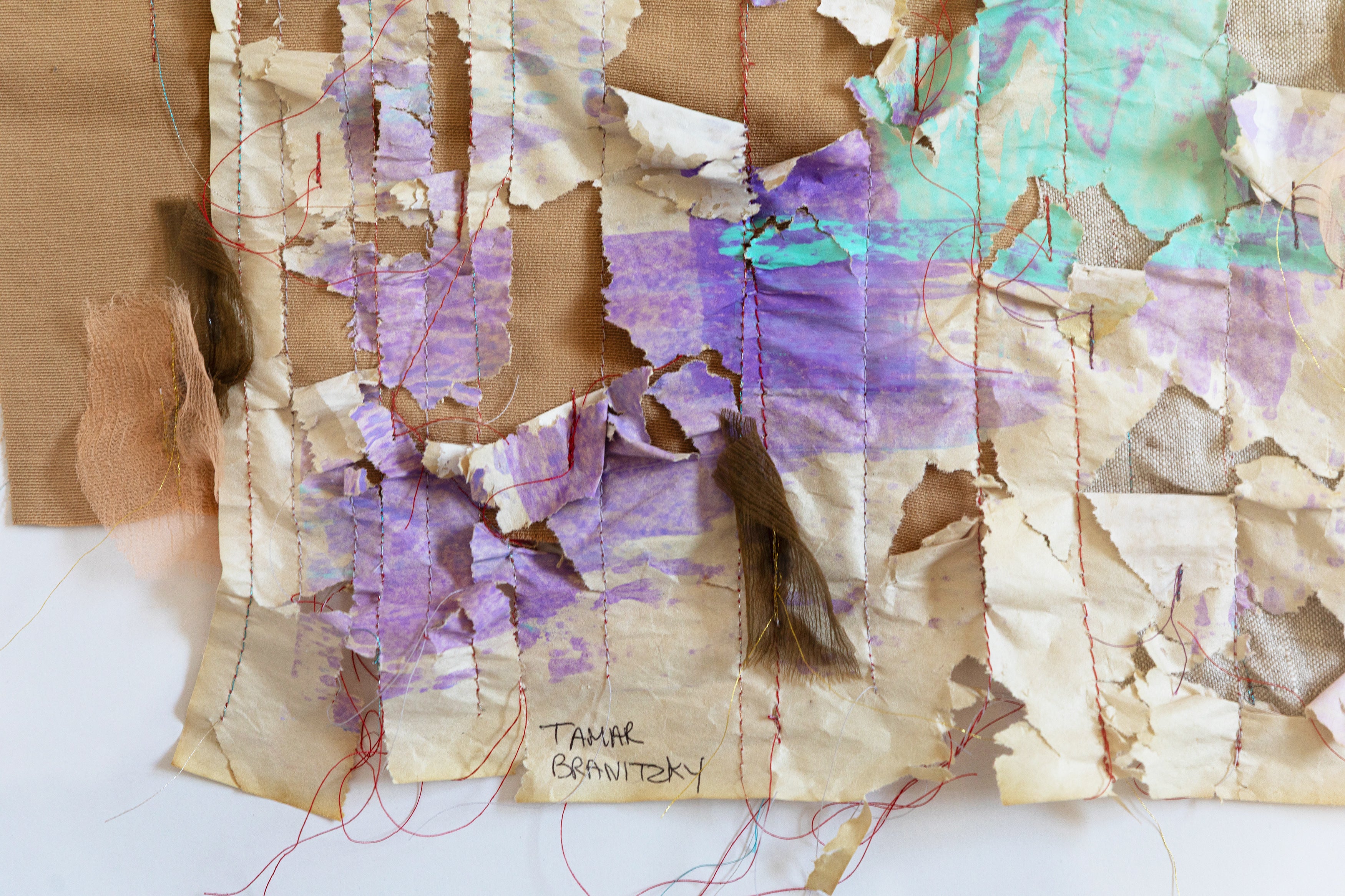 עולמי עם שחר_יצירת טקסטיל ונייר