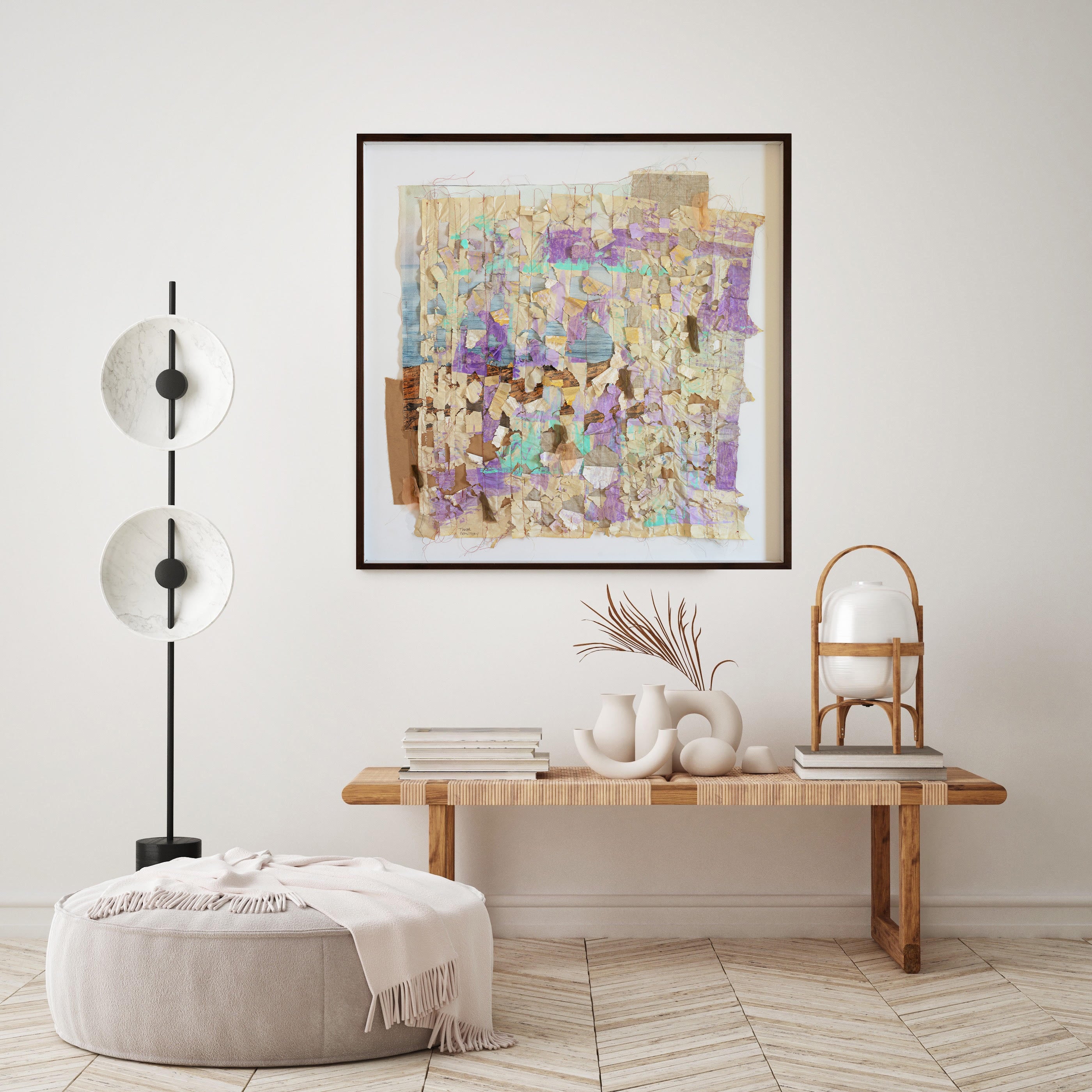 עולמי עם שחר_יצירת טקסטיל ונייר