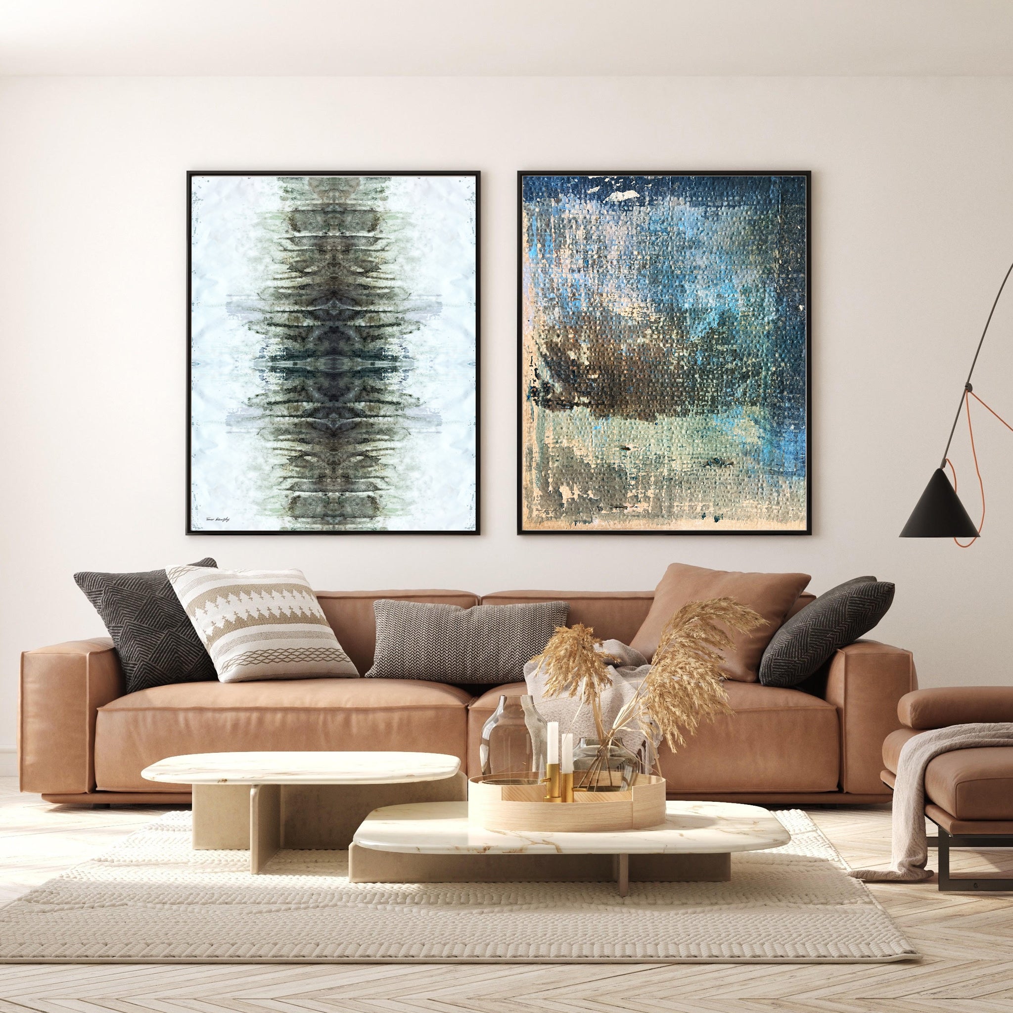 צבעים כתובים_ סט יצירות מודפסות