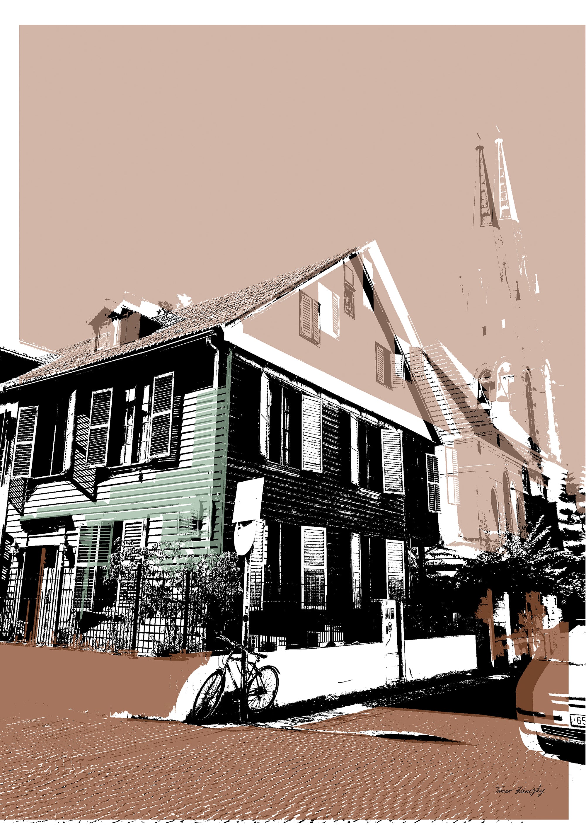 קסם יפואי בשחור וורוד