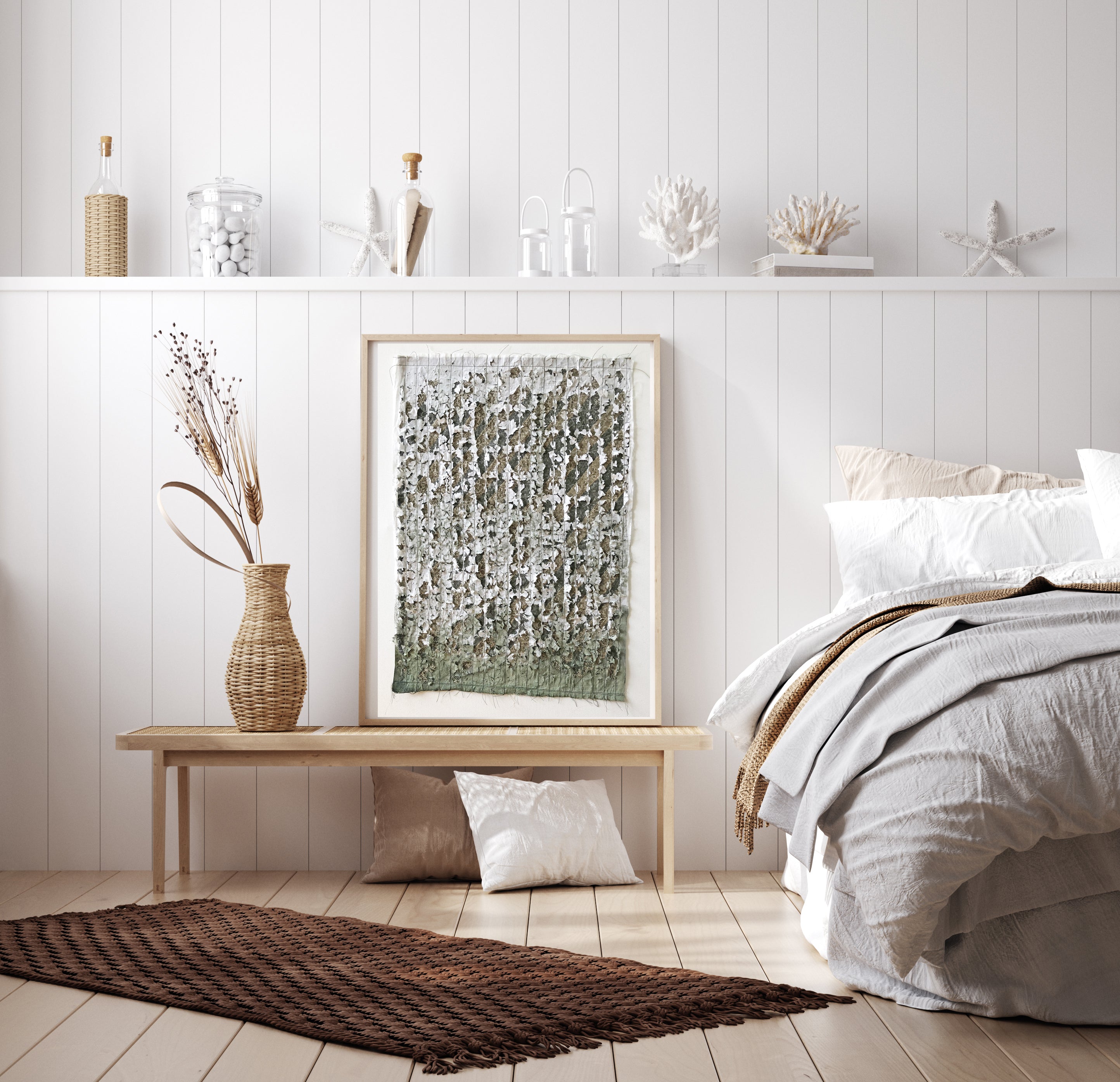 אמנות טקסטיל עץ זית