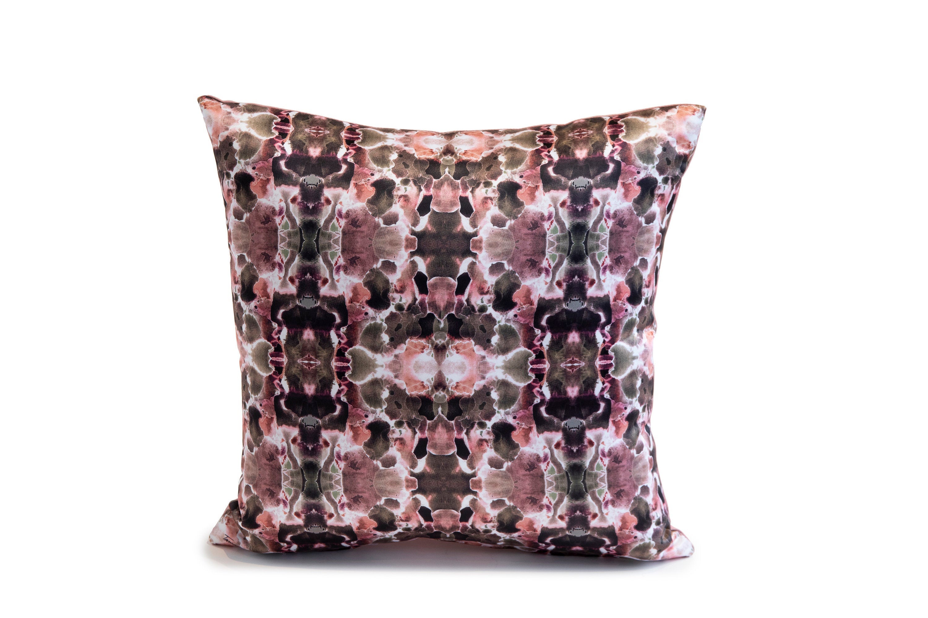 Pink Pillow, Watercolor print, Abstract printed pillow, Painted pillow, Unique pillow cover, Home accessory, Luxury pillow,Luxury home decor