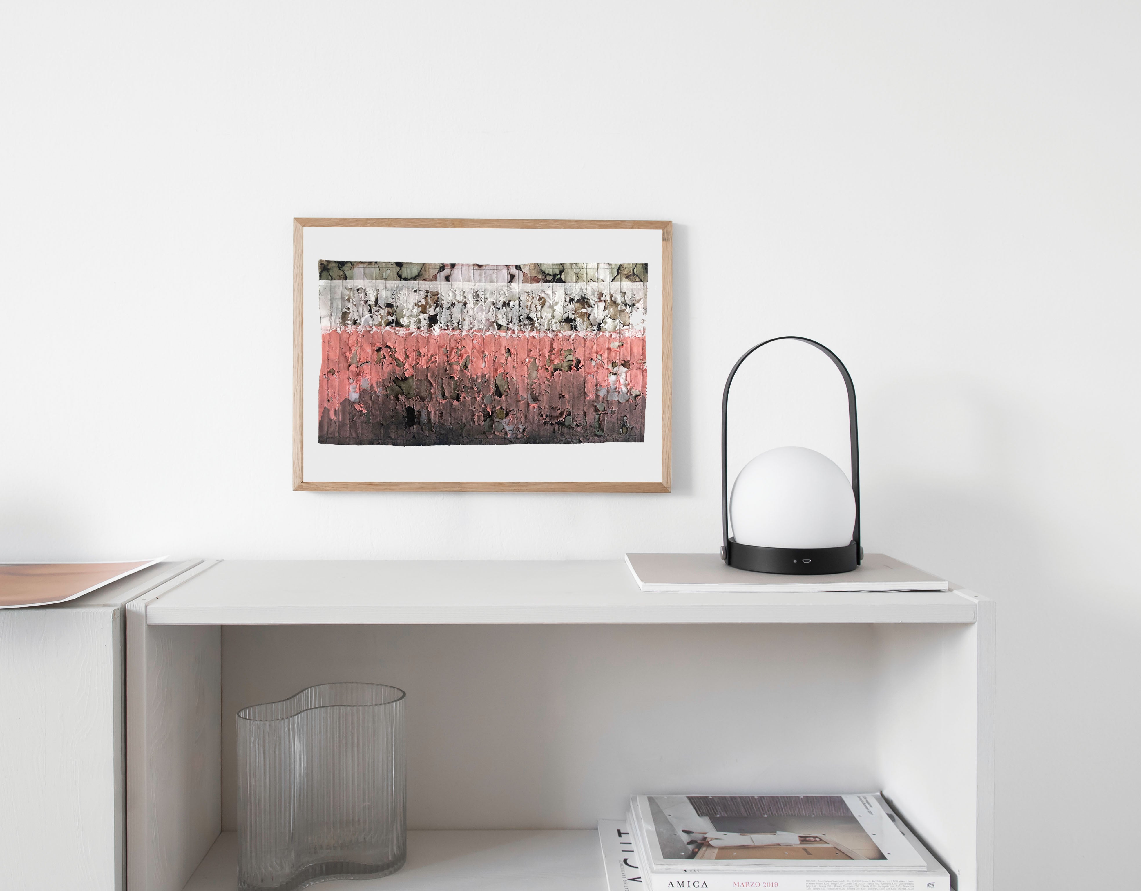 לב אפור מעושן יצירת אמנות