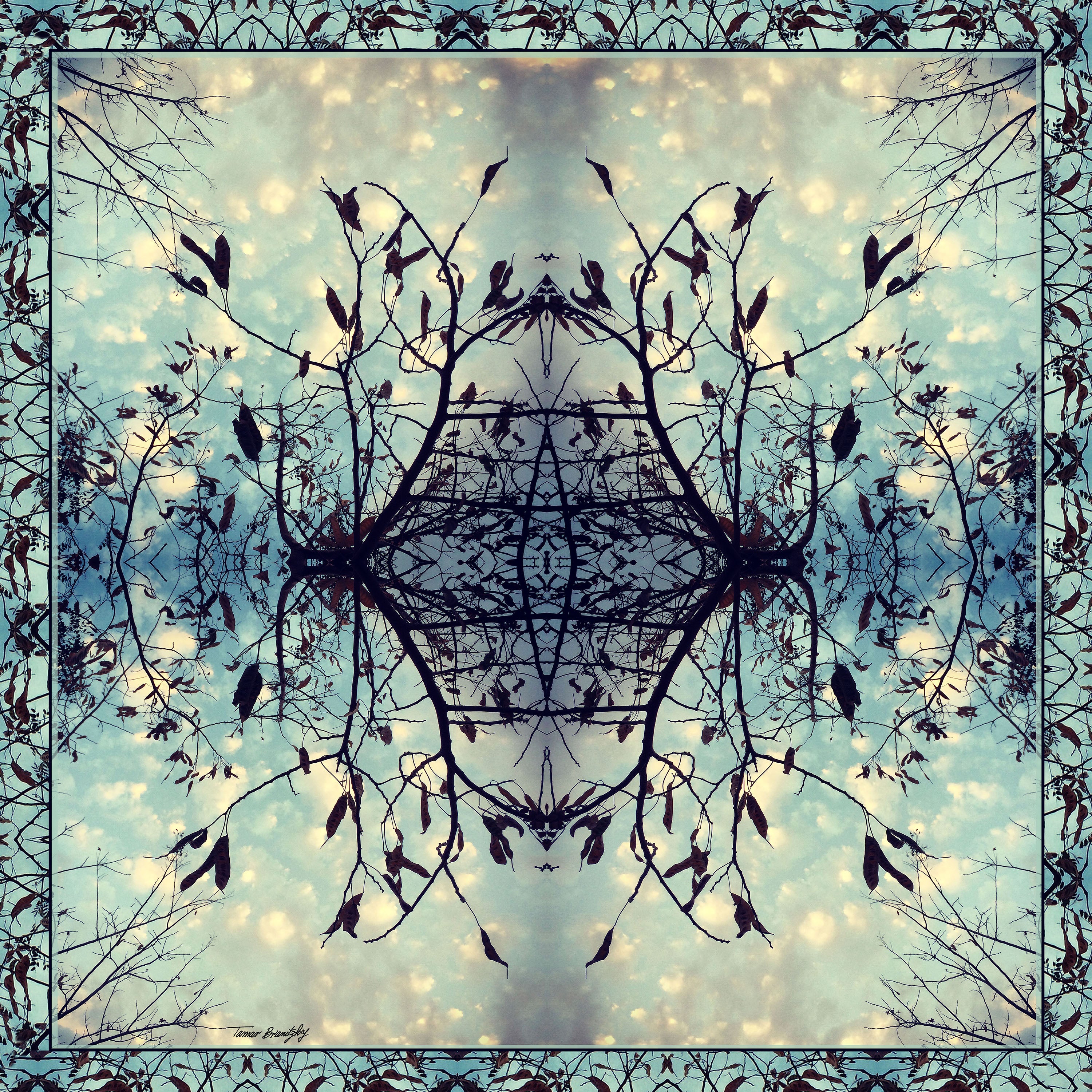 Sky clouds print