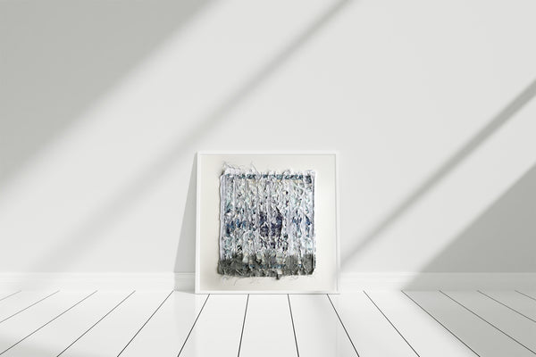 White waves_ textile artwork