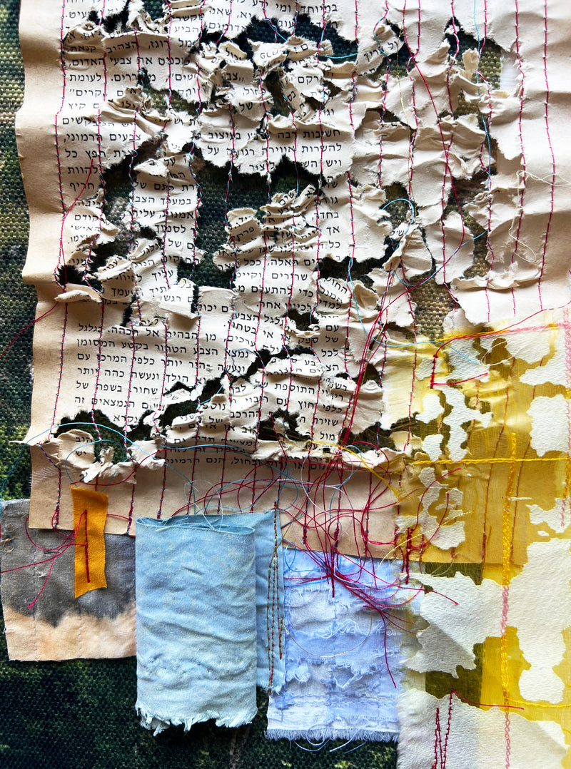 The letter_ Textile & old book artwork