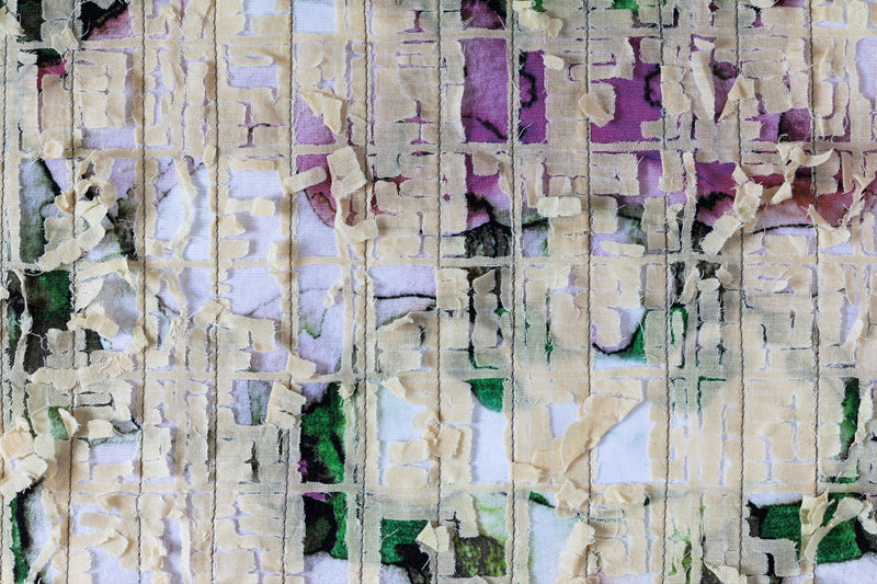 Daylight _Abstract Textile artwork