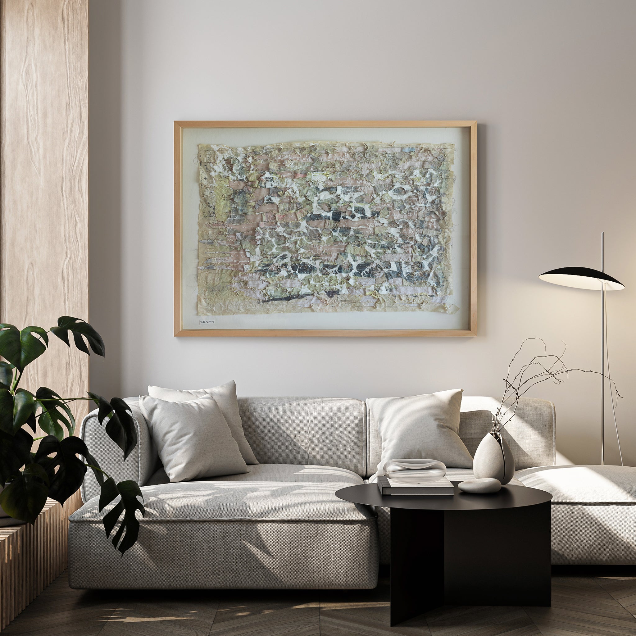 אבנים מהירח_יצירת טקסטיל ונייר