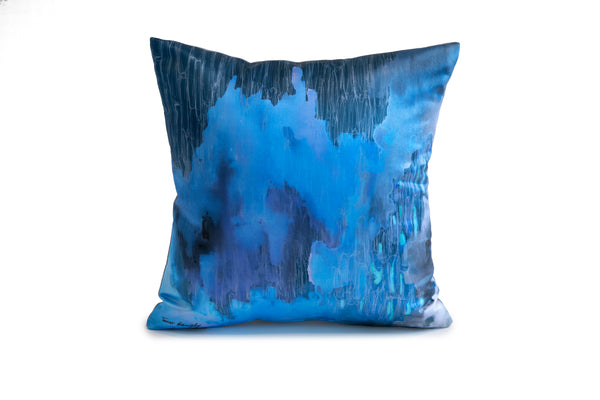 Abstract Blue shades Iceland's set of 2 pillows