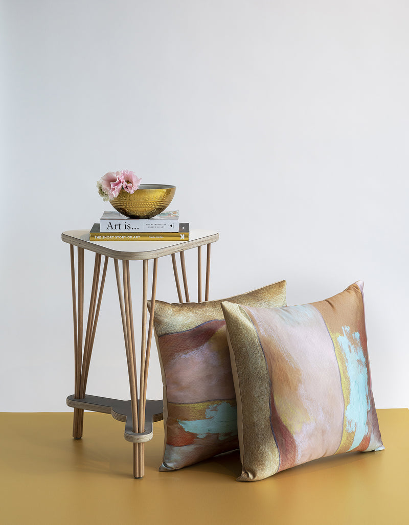 Pastel painted  square and rectangle pillows set